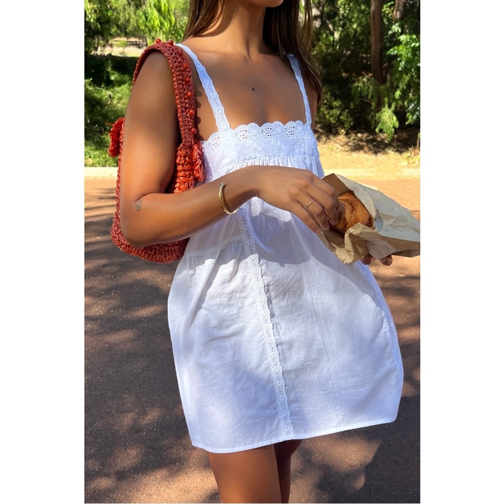 Laneway the Label Immy Mini Dress in Ivory - Picture 2 of 10